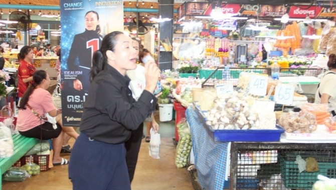 มัลลิกาหาเสียง-ตลาดยิ่งเจริญ-ชูนโยบายเศรษฐกิจฐานราก-เพิ่มกำลังซื้อ