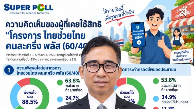 ประชาชนชี้-ไทยช่วยไทย-ผลงานเด่นรัฐบาล-กระตุ้นเศรษฐกิจได้จริง-ประชาชนเชื่อมั่นเพิ่ม-–-สยามรัฐ