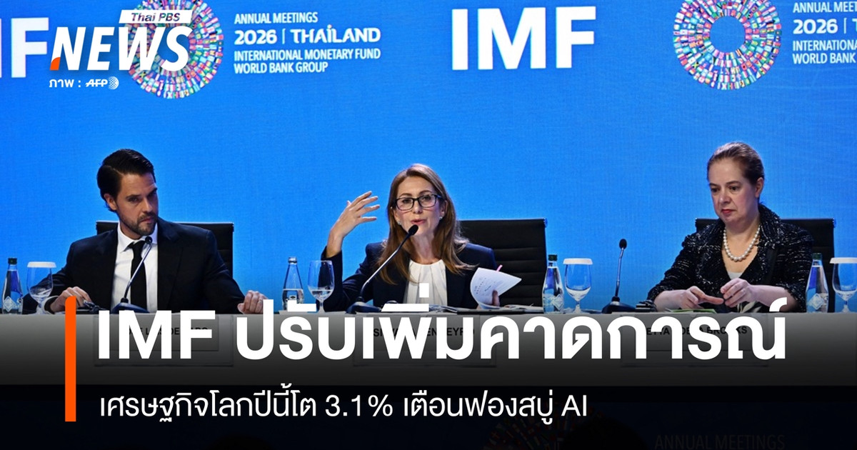 imf-ปรับเพิ่มคาดการณ์เศรษฐกิจโลกปี-2026-โต-3.1%